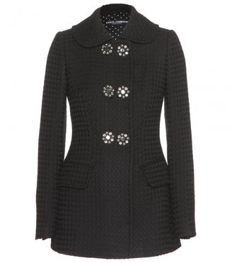 Dolce & Gabbana Embellished wool coat
