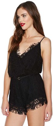 Nasty Gal Lace Your Bets Romper