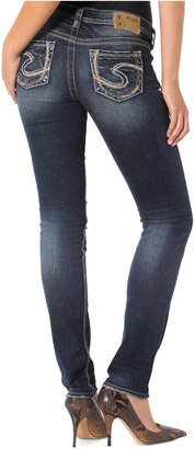Silver Jeans Juniors' Aiko Straight Leg Jeans