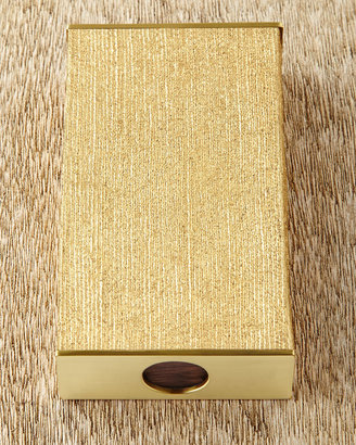 AERIN Golden Linen Matchbox Sleeve