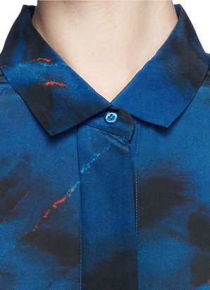 IRO 'Ondine' paint print silk chiffon shirt