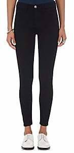 Current/Elliott Women's The High Waist Stiletto Skinny Jeans-Black