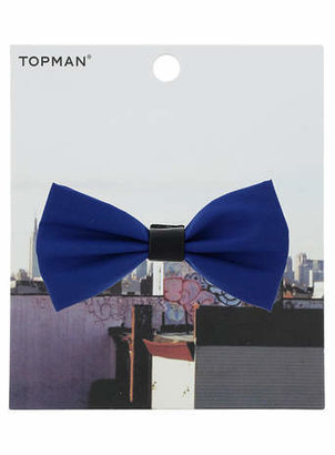 Topman Blue Fabric Bowtie badge
