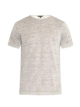 John Varvatos Crew-neck linen-jersey T-shirt