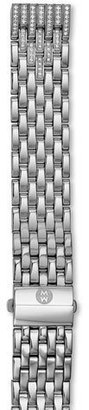 Michele 16mm Deco Moderne II Stainless & Diamond Bracelet