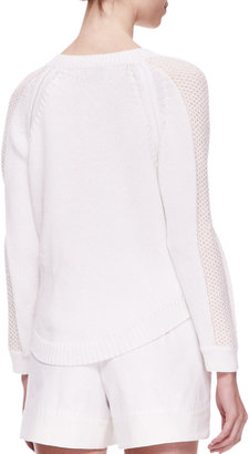3.1 Phillip Lim V-Neck Sweater with Cold Shoulders