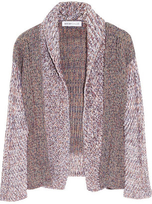 See by Chloe Chunky-knit cotton-blend cardigan