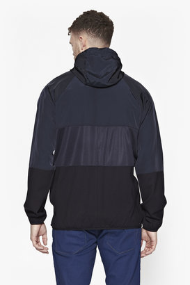 French Connection Mixed Nylon Run Hooded Jacket