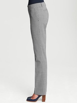 Banana Republic Martin-Fit Checkered Lightweight Wool Straight Leg