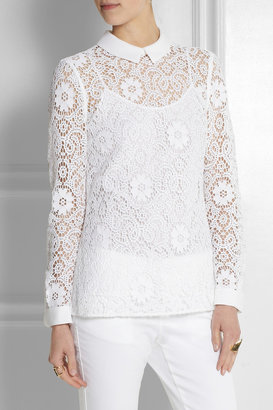 Burberry Crocheted lace top