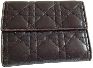 Christian Dior Brown Leather Wallet