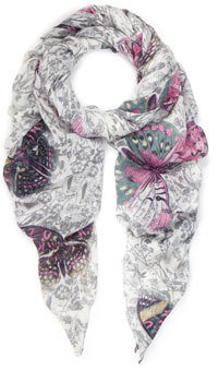 Accessorize Graphic Butterfly Print Stole