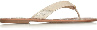 Tory Burch Thora metallic leather sandals
