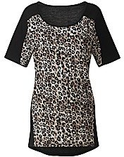 Fashion World Petite Leopard Print Jersey Tunic