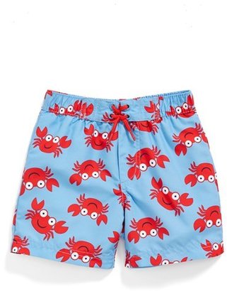 Little Me 'Crab' UPF 50+ Swim Trunks (Baby Boys)