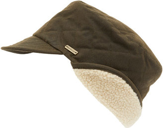 Barbour Olive Stanhope Sherpa Wax Hat
