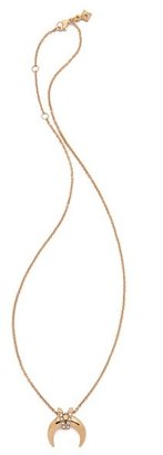 Rebecca Minkoff Crystal Horn Pendant Necklace