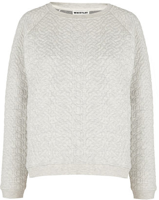Whistles Cable Knit Sweat