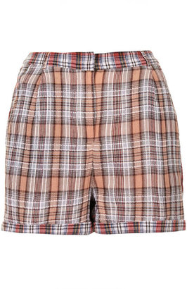Topshop Contrast check shorts