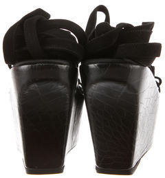 Alaia Suede Platform Sandals