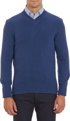 Inis Meain V-neck Pullover Sweater