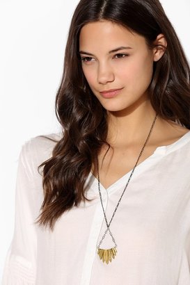 Urban Outfitters Jessica DeCarlo Metal Crystal Gem Gunmetal Necklace