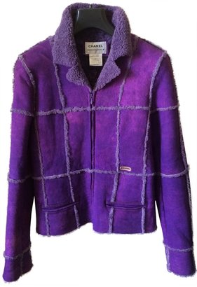 Chanel Purple Fur Coat