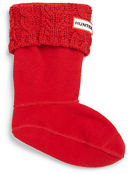 Hunter Infant's, Toddler's & Kid's Cable-Cuff Boot Socks