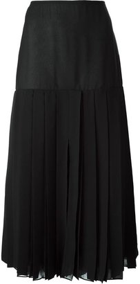 Fendi long pleated skirt