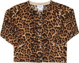 Barneys New York Leopard Cashmere Cardigan