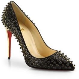 Christian Louboutin Foll Cabo Beaded Leather Pumps