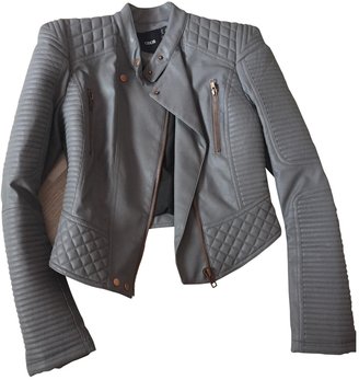ASOS Grey Leather Biker jacket