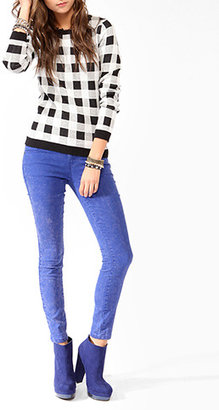 Forever 21 Checkered Knit Sweater