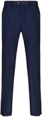 Marks and Spencer Luxury Sartorial Pure Wool Flat Front Tailored Fit Trousers