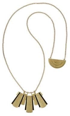 Sam Edelman Gold-Tone Snake Panel Necklace