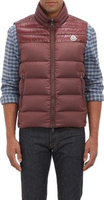 Moncler Quilted Puffer Vest-Red