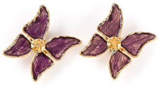 Saint Laurent Vintage butterfly earrings