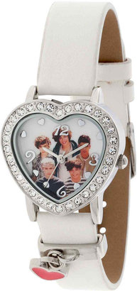 JCPenney FASHION WATCHES One Direction Womens Crystal-Accent Heart Charm Watch