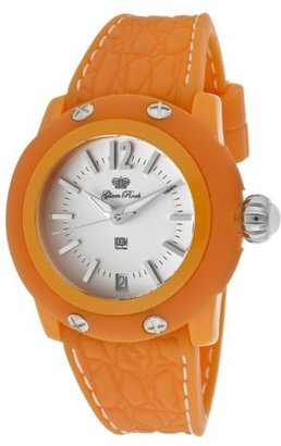 Glam Rock Women's GR23014-DBZ Miss Miami Beach White Dial Orange Silicone Watch