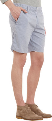 Save Khaki Stripe Chambray Shorts
