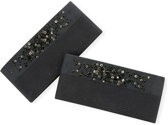 Max Mara Cube Crystal Scatter Cuffs - for Women, Navy