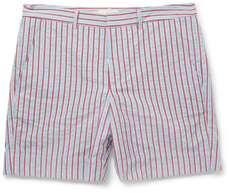 Band Of Outsiders Striped Woven-Cotton Shorts