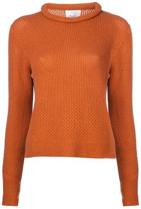 3.1 Phillip Lim cropped waffle knit pullover