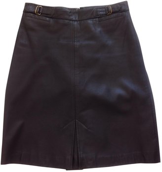 Gap Black Leather Skirt
