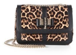 Christian Louboutin Leopard-Print Calf Hair Sweet Charity Bag