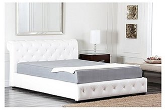 Abbyson Living Colfax White Leather Bed - Full