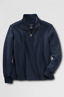 Lands' End School Uniform Men's Half-zip Fleece Pullover