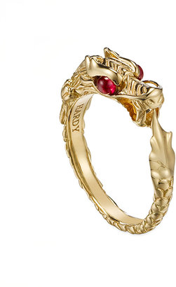 John Hardy Batu Naga 18k Gold Slim Ring, Size 7