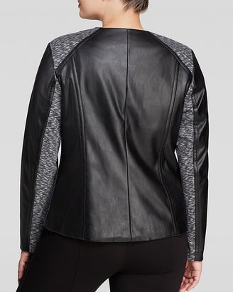 Calvin Klein Faux Leather Print Jacket