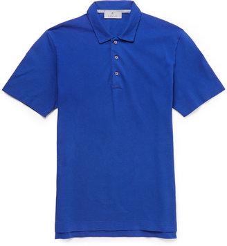 Canali Stretch-Cotton Piqué Polo Shirt
